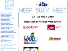 Tablet Screenshot of megaswimmeet.rgsc.be